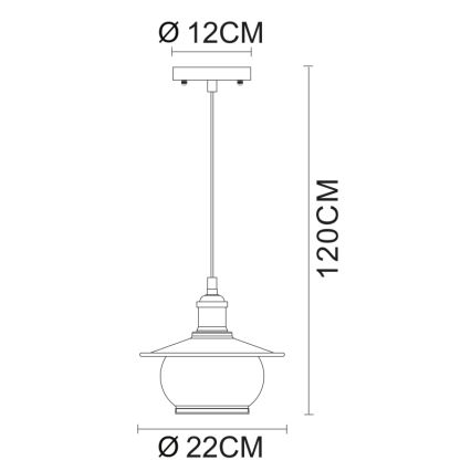 Globo 69030 - Suspension 1xE27/60W