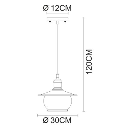 Globo 69030H - Suspension 1xE27/60W