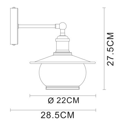 Globo 69030W - Applique murale 1xE27/60W