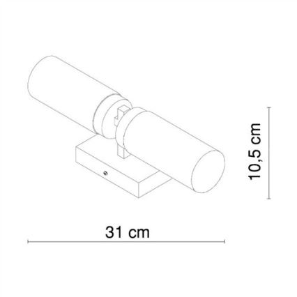 Globo - Applique murale salle de bain SPACE 2xE14/40W/230V IP44