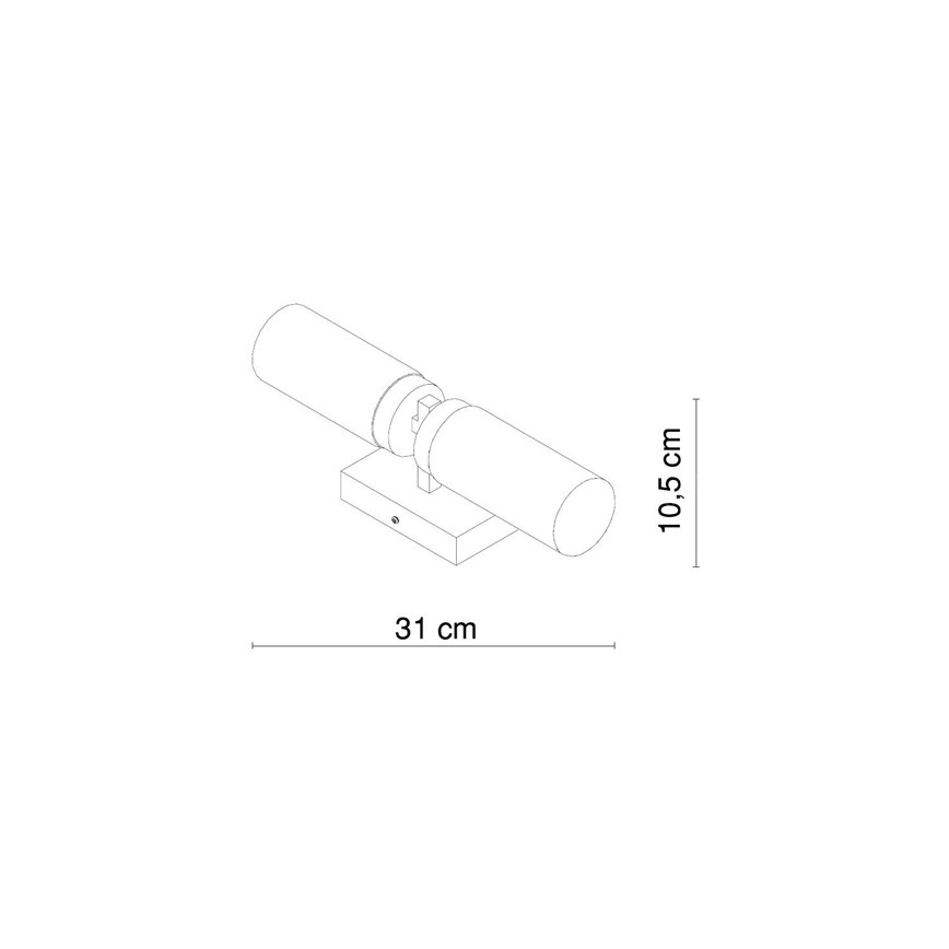 Globo - Applique murale salle de bain SPACE 2xE14/40W/230V IP44