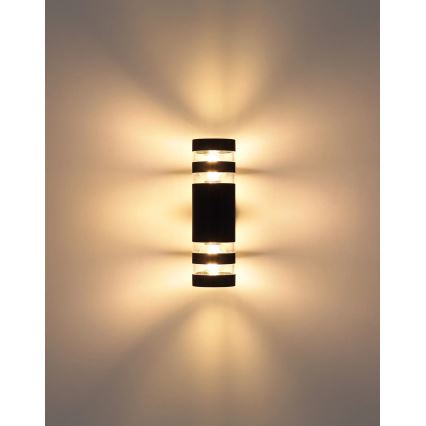 Globo - Applique murale 2xE27/10W/230V noire