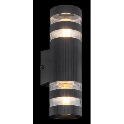 Globo - Applique murale 2xE27/10W/230V noire