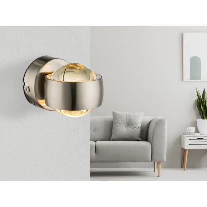 Globo - Applique murale LED/7W/230V 3000K chrome mat