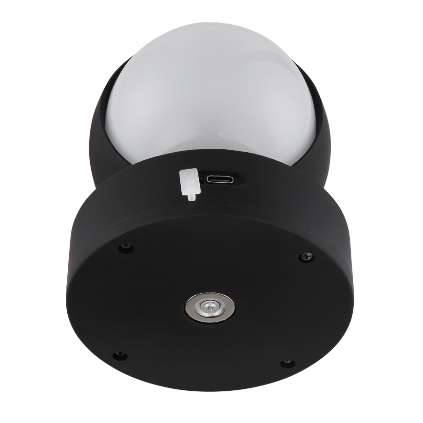 Globo - Applique murale tactile LED rechargeable dimmable LED/1,4W/5V 1800 mAh noir