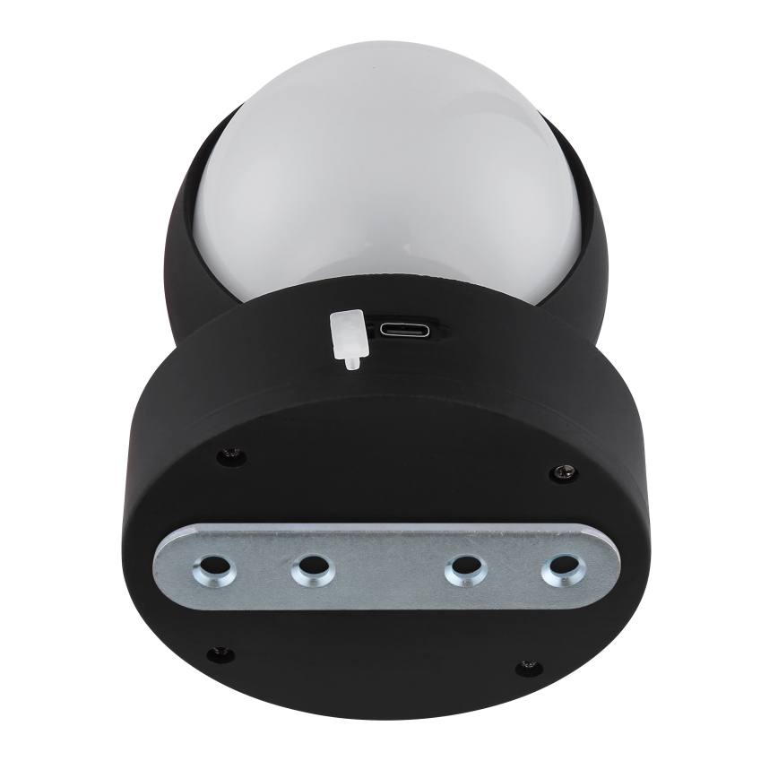 Globo - Applique murale tactile LED rechargeable dimmable LED/1,4W/5V 1800 mAh noir