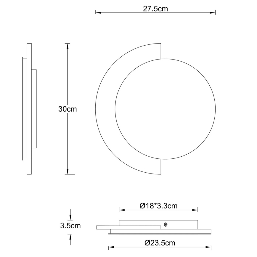 Globo - LED Applique murale LED/14W/230V 3000K