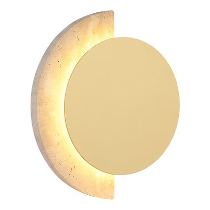 Globo - Applique murale LED/8W/230V 3000K Ø 20 cm travertin