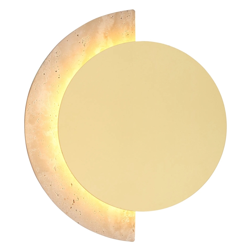 Globo - Applique murale LED/8W/230V 3000K Ø 20 cm travertin
