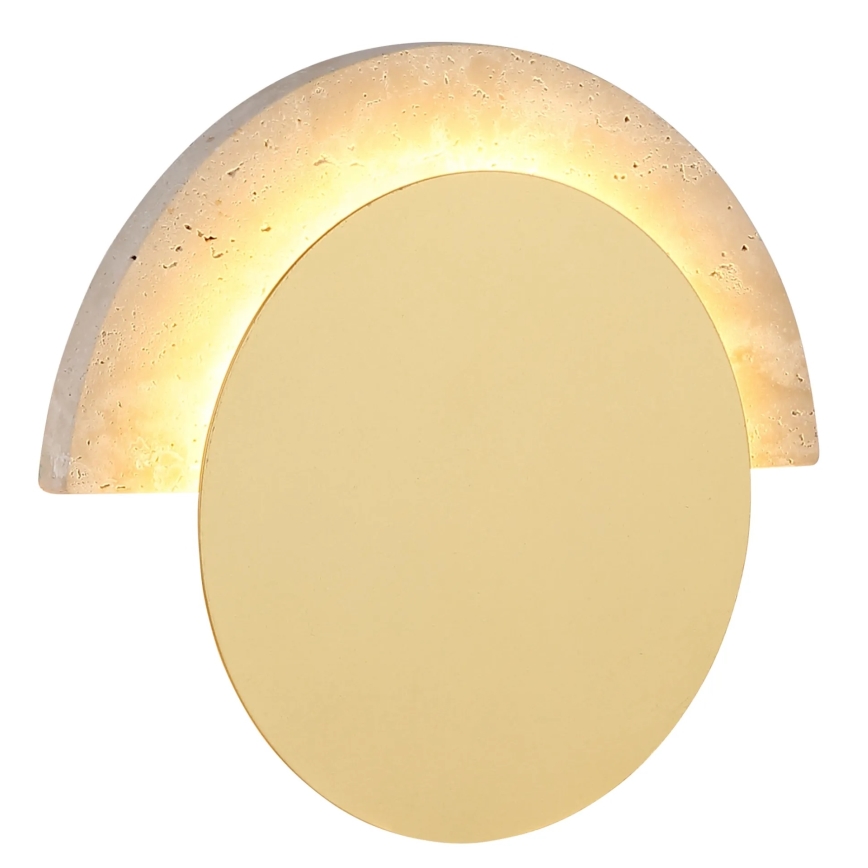 Globo - Applique murale LED/8W/230V 3000K Ø 20 cm travertin