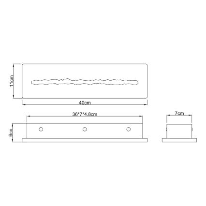 Globo - LED Applique murale LED/17W/230V 3000K