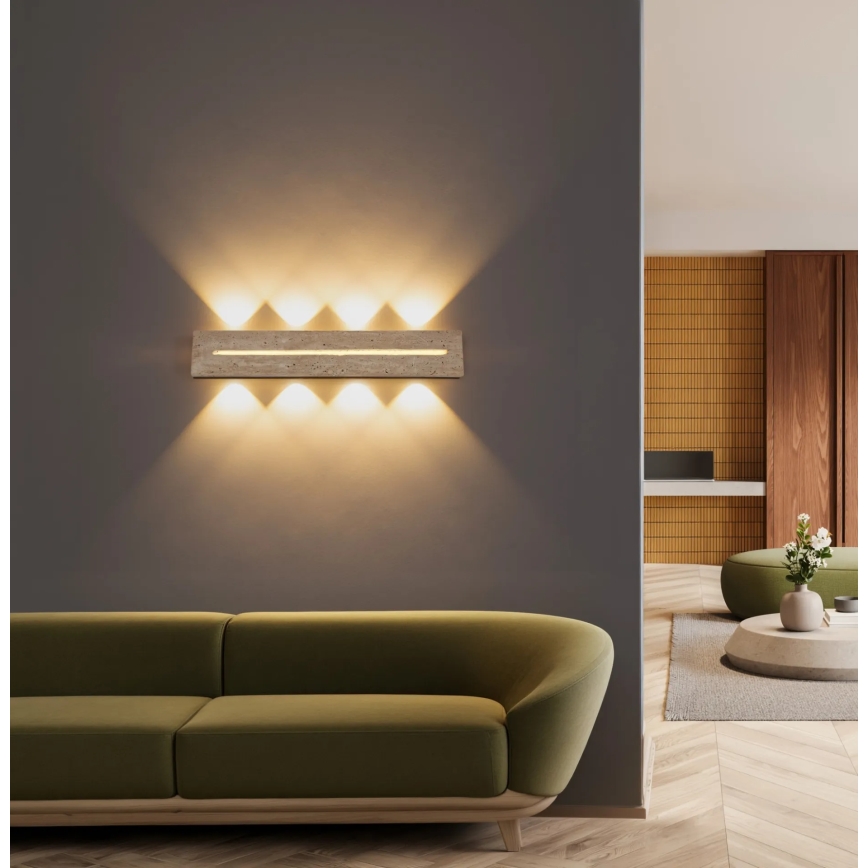 Globo - Applique murale LED LED/21W/230V 3000K 60 cm travertin