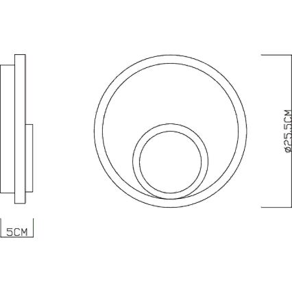 Globo - Applique murale LED/16W/230V 3000K
