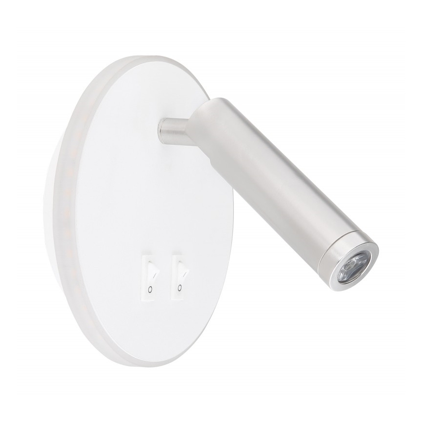Globo - Spot mural LED/6W + LED/1W/230V