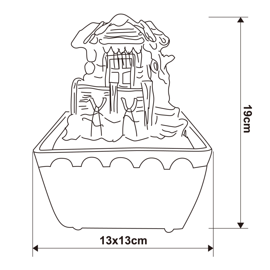 Globo - Fontaine décorative LED-RGB/0,13W/230V