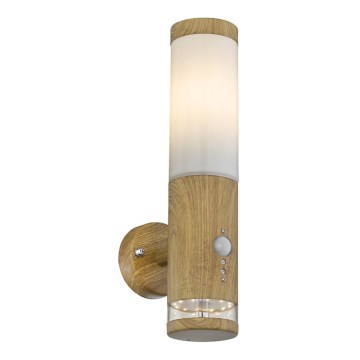 Globo - Applique murale d'extérieur avec détecteur 1xE27/15W/230V IP44