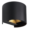 Globo - Applique murale d'extérieur LED 2x LED/3W/230V IP54 noire