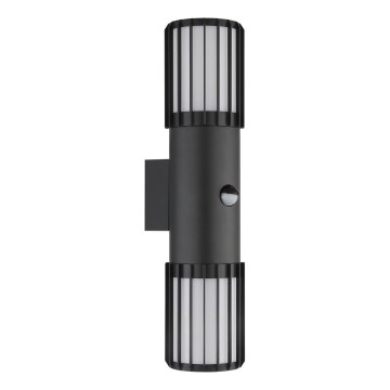 Globo - Applique murale extérieure avec capteur 2xE27/15W/230V IP54