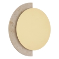 Globo - Applique murale LED/12W/230V 3000K Ø 25 cm travertin