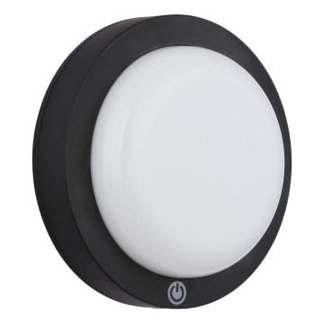 Globo - Applique murale tactile LED rechargeable LED/1,2W/3,7V Ø 15 cm 1800 mAh noir