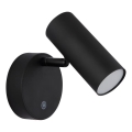 Globo - Applique spot mural LED rechargeable et dimmable, 0,4 W / 3,7 V, 1800 mAh, noir