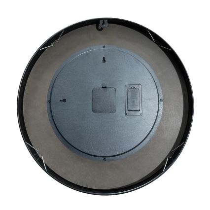Globo - Table basse avec horloge intégrée Ø 49 cm, noire