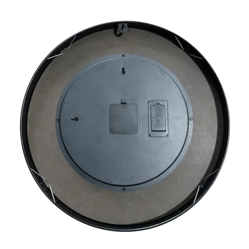 Globo - Table basse avec horloge intégrée Ø 49 cm, noire