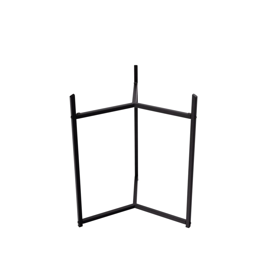 Globo - Table basse avec horloge intégrée Ø 49 cm, noire