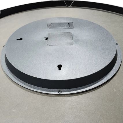 Globo - Table basse avec horloge Ø 71,5 cm, noire