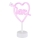 Globo - Décoration de table néon LED/2W/3xAA coeur