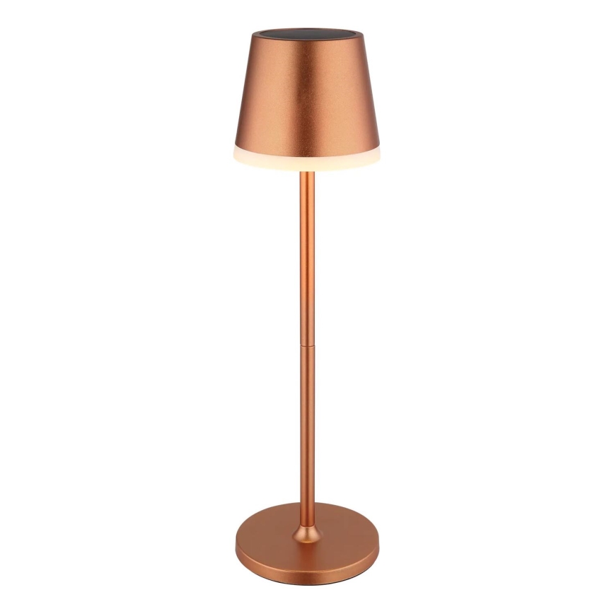 Globo - Éclairage solaire LED/0,6W/3V 3000K IP44 1200 mAh cuivre