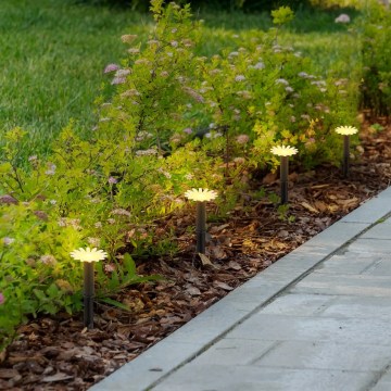 Globo - Guirlande solaire LED 5 x LED / 3 V, IP44, 300 mAh, 2,2 m, fleurs