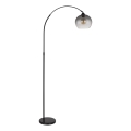 Globo - Lampadaire 1xE27/60W/230V noir