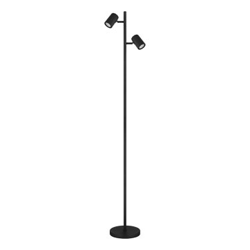 Globo - Lampadaire 2xGU10/5W/230V noir