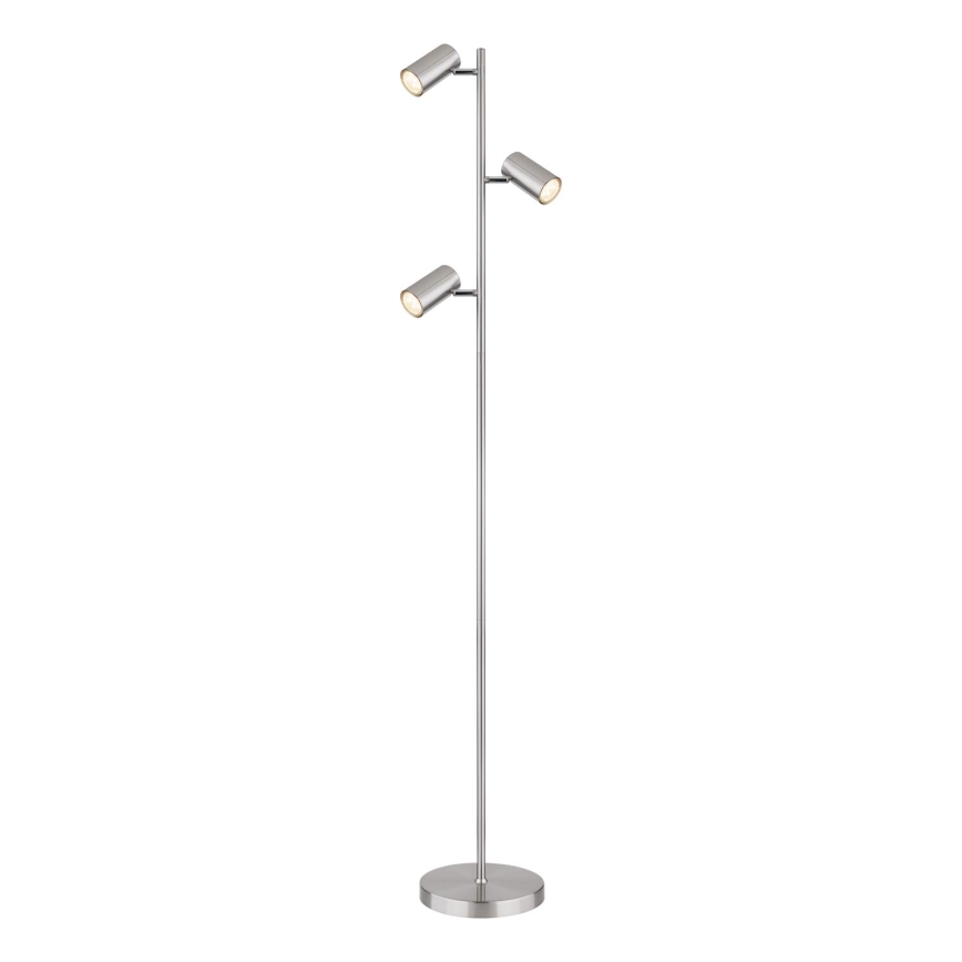 Globo - Lampadaire 3xGU10/5W/230V chrome mat