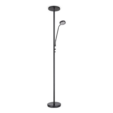 Globo - Lampadaire LED dimmable LED/18,5W/230V + LED/4,5W 3000K noir