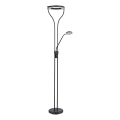 Globo - Lampadaire LED dimmable LED/20W/230V + LED/4W 3000K noir