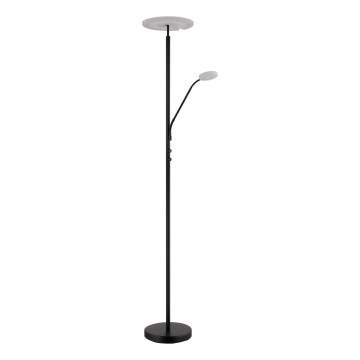 Globo - Lampadaire sur pied LED dimmable LED/28W/230V + LED/5W 3000K noir