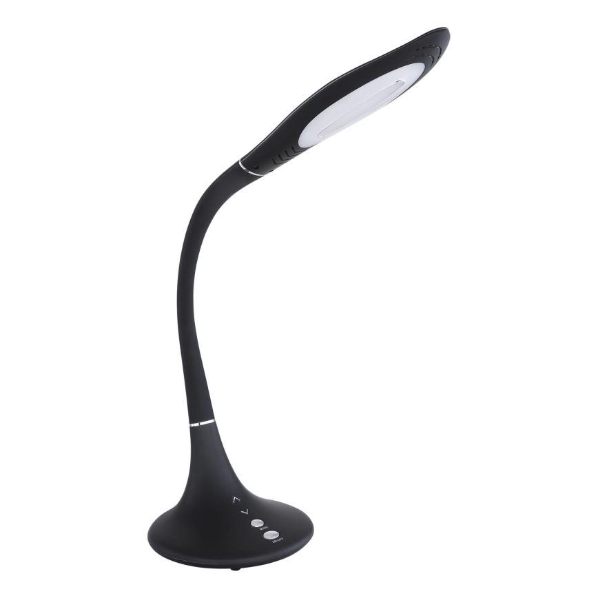 Globo - Lampe de bureau flexible tactile LED dimmable LED/9W/230V 3000/4500/6500K noire