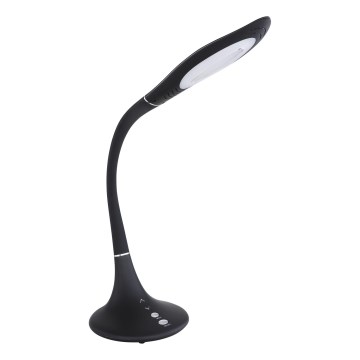 Globo - Lampe de bureau LED tactile dimmable et flexible, 9W/230V, 3000/4000/6500K, noir
