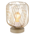 Globo - Lampe de table 1xE27/40W/230V beige/blanche