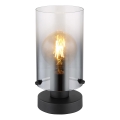 Globo - Lampe de table 1xE27/40W/230V d. 12,5 cm noir