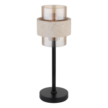 Globo - Lampe de table 1xE27/40W/230V en travertin