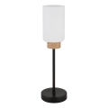 Globo - Lampe de table 1xE27/60W/230V noire/blanche