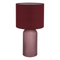 Globo - Lampe de table 1xE27/60W/230V rouge