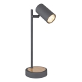 Globo - Lampe de table 1xGU10/5W/230V grise/marron