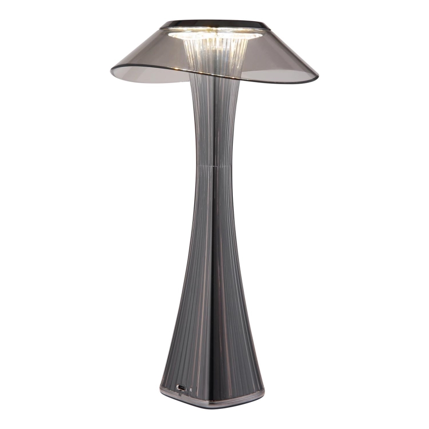 Globo - Lampe de table à intensité variable rechargeable LED/2,5W/3,7V 1200mAh 2700K/4500K/6500K noir