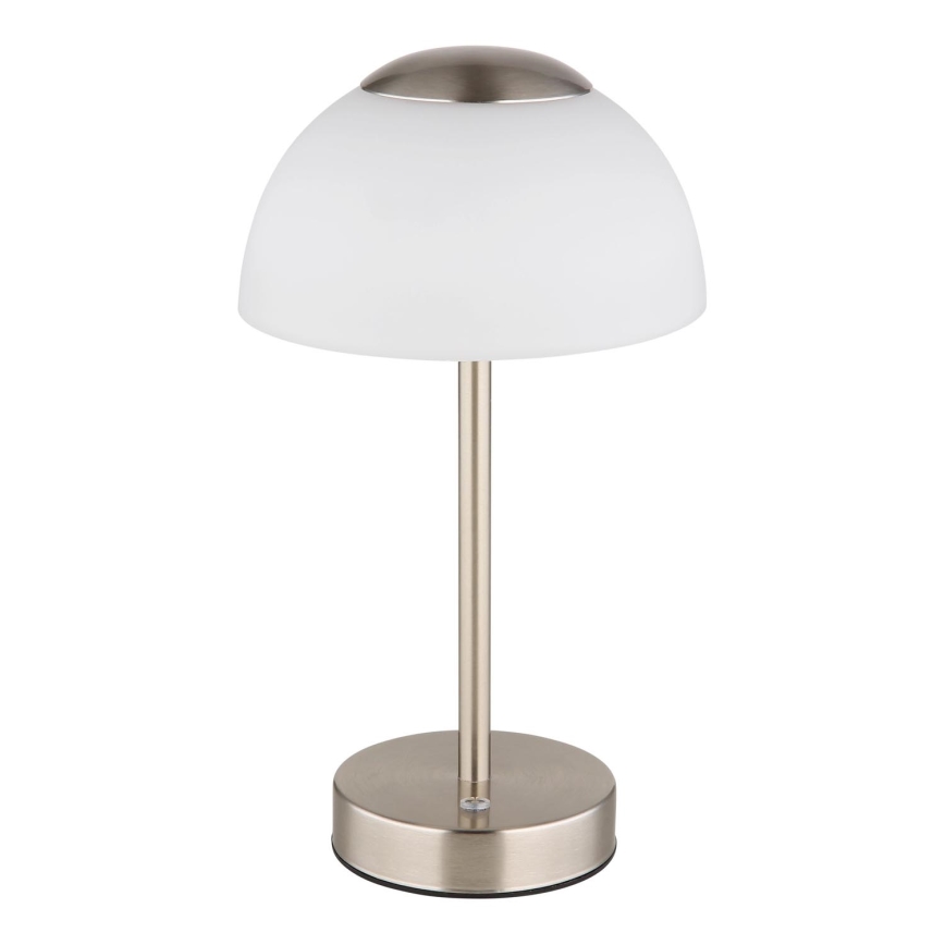 Globo - Lampe de table à intensité variable rechargeable LED/2,5W/5V 1800mAh 2700K/4000K/6500K chrome mat