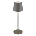 Globo - Lampe de table d'extérieur LED rechargeable 3 en 1, tactile et à intensité variable, LED/3W/5V, 3000/4000/5000K, IP54, 1800 mAh, gris