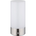 Globo - Lampe de table d'extérieur RGBW à intensité variable LED/1,8W/5V 1500 mAh IP44 chromé mat